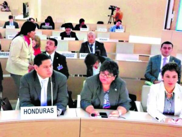 La gigantesca comitiva hondureña expuso los logros realizados en la 22 sesión del Consejo de las Naciones Unidas para los Derechos Humanos.