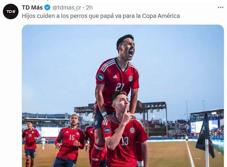 ”Papá a la Copa América”: Prensa tica destaca triunfo de Costa Rica sobre Honduras