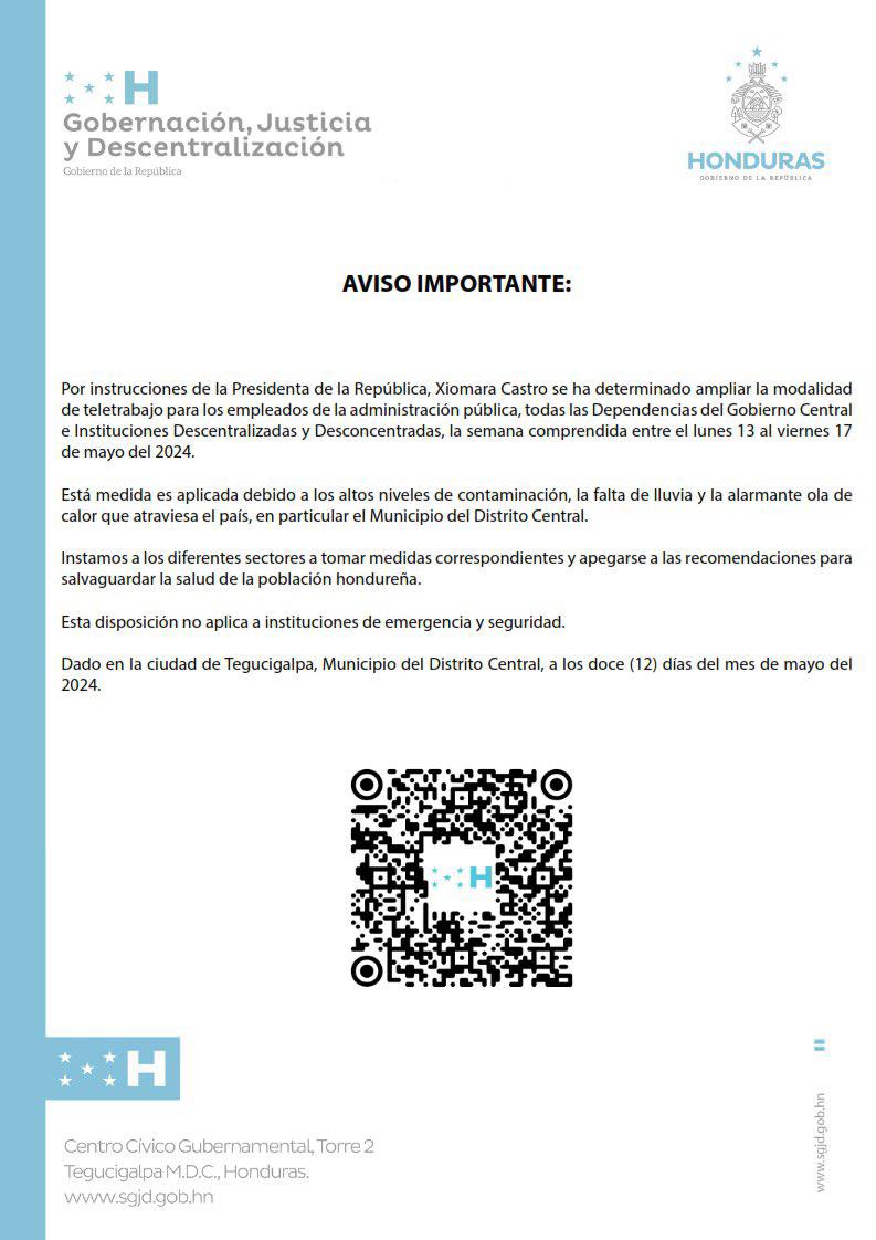 Empleados públicos continuarán realizando teletrabajo por contaminación