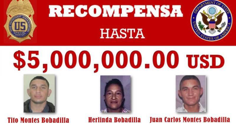 ¿Quiénes son los miembros del clan Montes Bobadilla por los que EEUU ofrece millonaria recompensa?