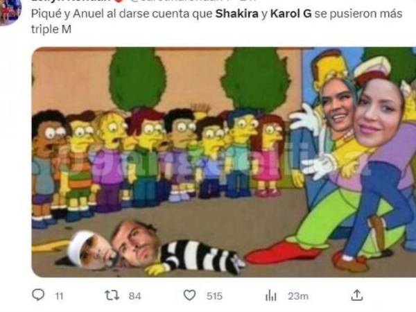 Los cibernautas llenaron de insuperables memes las redes sociales tras el estreno de la nueva canción de Shakira junto a Karol G. Aquí una recopilación de los mejores.