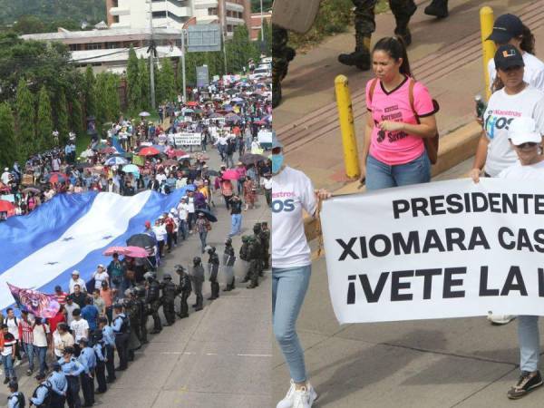 En una convocatoria pacífica, miles de ciudadanos en diferentes partes de Honduras protestan este sábado en contra de la ideología de género que impulsa la Ley de Educación Integral de Prevención al Embarazo Adolescente. Las manifestaciones de este día han contado con un amplio respaldo de la población hondureña.