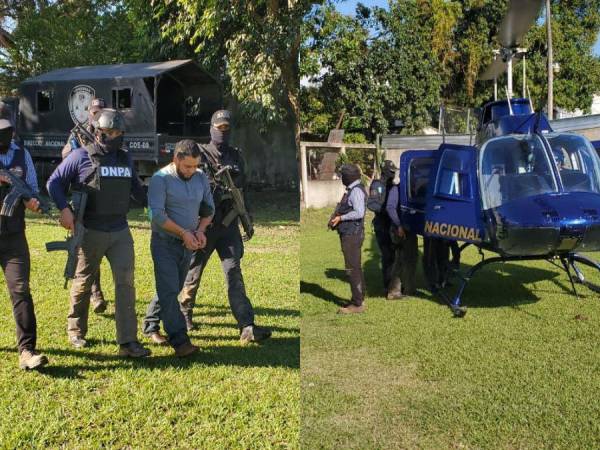 Bajo un fuerte resguardo policial y por vía aérea fue trasladado hacia Tegucigalpa la mañana de este sábado el extraditable Mario Urbina Miranda. El presunto socio de los hermanos Valle Valle comparecerá ante un juez este mismo día y permanecerá recluido en el Comando Cobras.