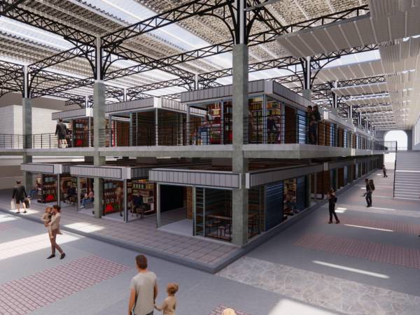 Este es el diseño que fue presentado a los locatarios del mercado San Isidro, un edificio moderno y con fácil acceso para los compradores.