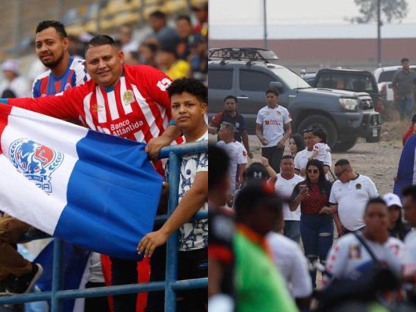 Demostrando ser la afición más incondicional del país, la hinchada del Olimpia viajó hasta Choluteca y pintó de blanco, rojo y azul el estadio Emilio Williams para presenciar el duelo en donde el León se mide a los Lobos UPNFM.