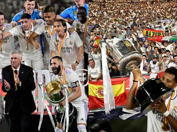 En un partido cargado con cierta dosis de dramatismo, el Real Madrid volvió a conquistar la Copa del Rey nueve años después tras vencer 2-1 en la final al Osasuna. Los blancos festejaron por todo lo alto su nueva conquista.