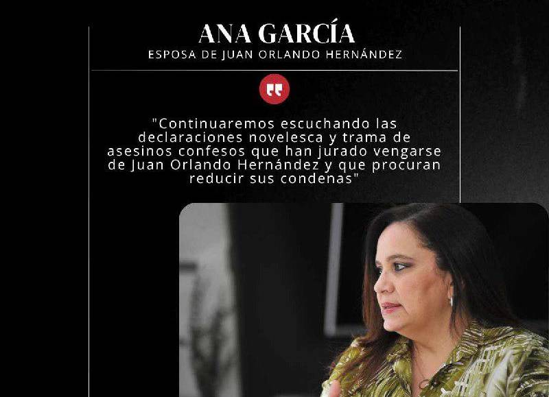 Frases de Ana García tras segundo día de juicio de Juan Orlando Hernández