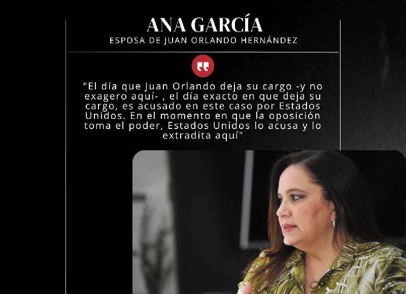 Frases de Ana García tras segundo día de juicio de Juan Orlando Hernández