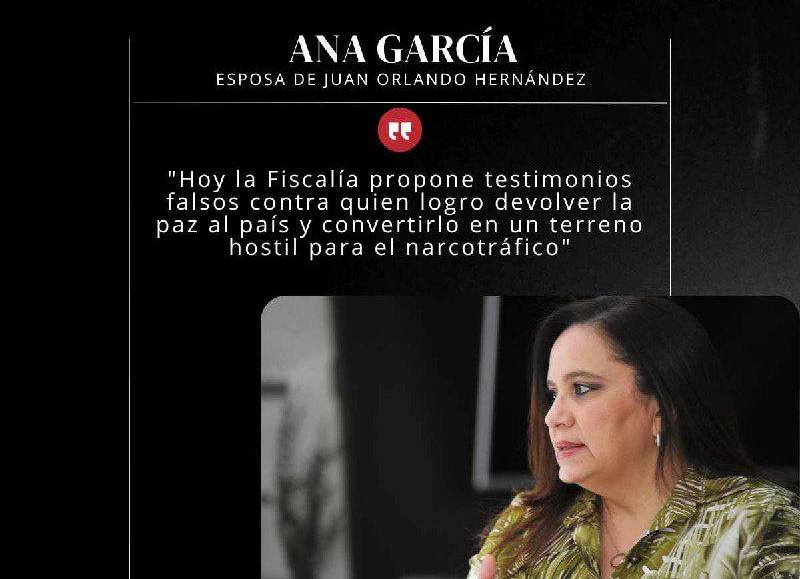 Frases de Ana García tras segundo día de juicio de Juan Orlando Hernández