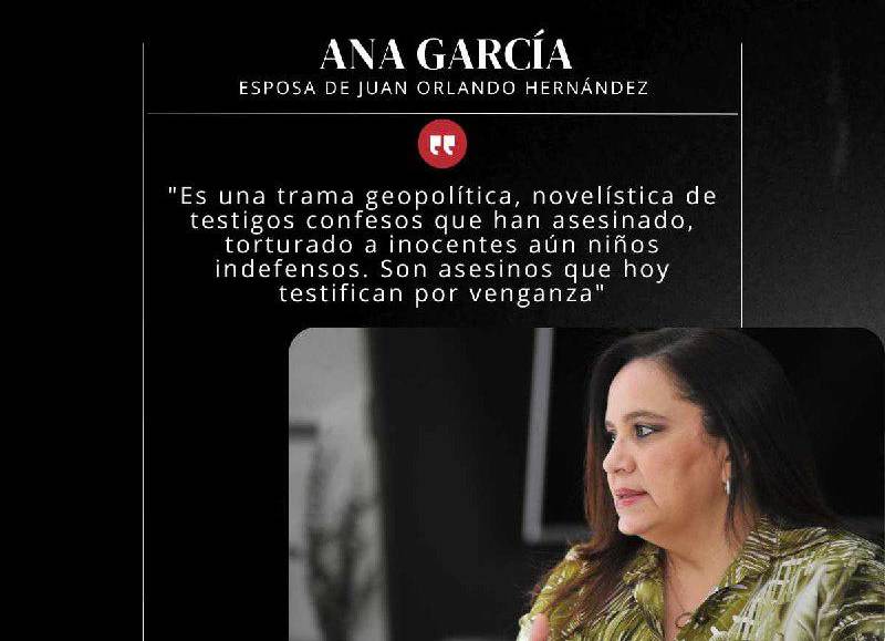 Frases de Ana García tras segundo día de juicio de Juan Orlando Hernández