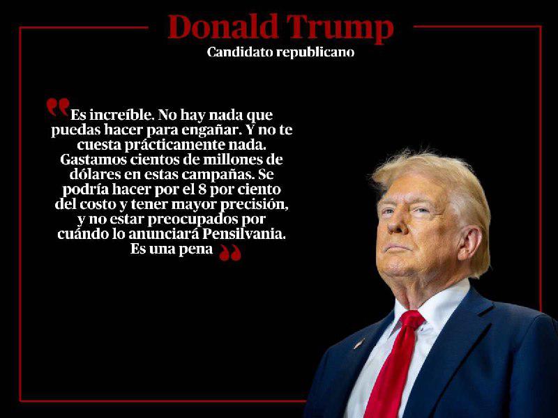 Las frases de Donald Trump tras ejercer su voto en Florida