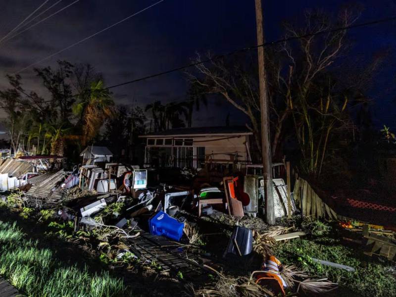 Casi de 2 millones de usuarios siguen sin electricidad en Florida tras huracán Milton