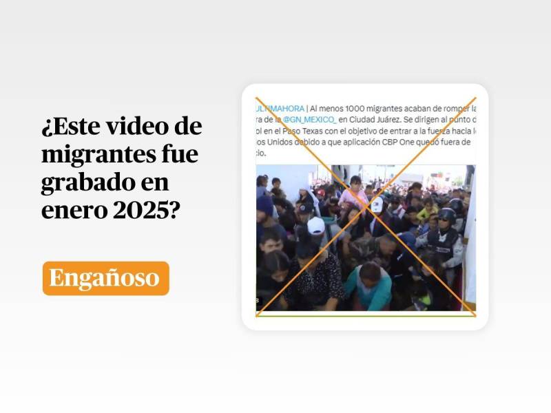 Captura de pantalla hecha a una publicación de TikTok el 24 de enero de 2025 adaptada a esta cartela.