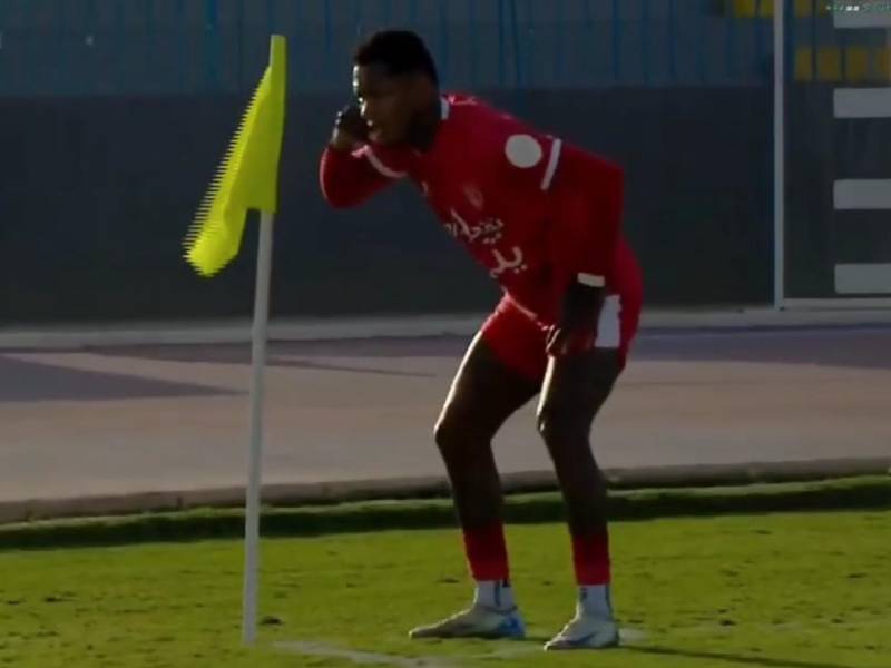 Así celebró Romell Quioto el golazo anotado en Arabia Saudita.