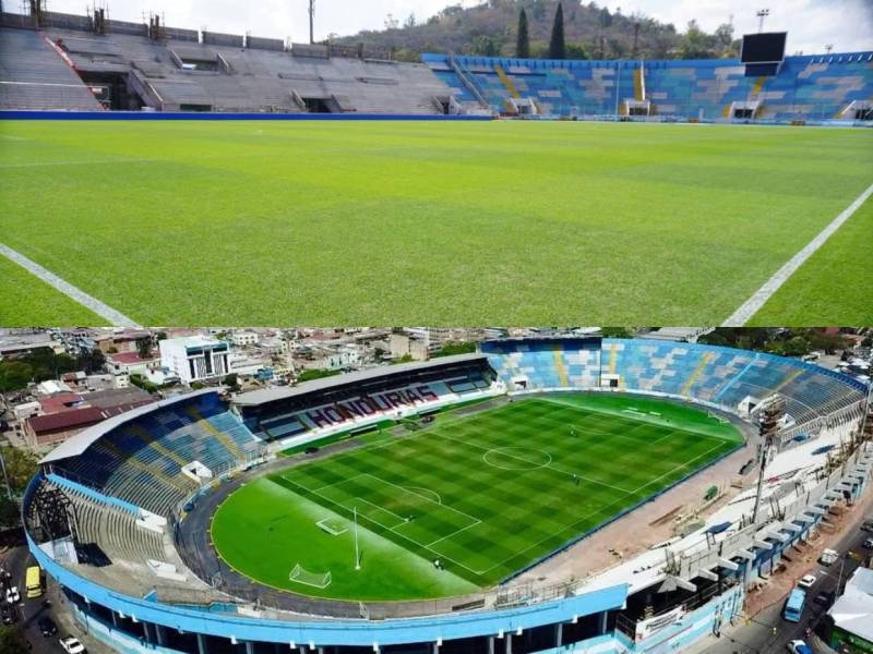 La grama del estadio Nacional Chelato Uclés ha sido fuertemente criticada luego de que se viera gravemente afectada en el partido Olimpia vs Marathón.