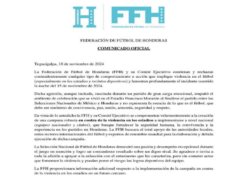 FFH toma medidas tras agresión contra “Vasco” Aguirre: Esto harán con los aficionados