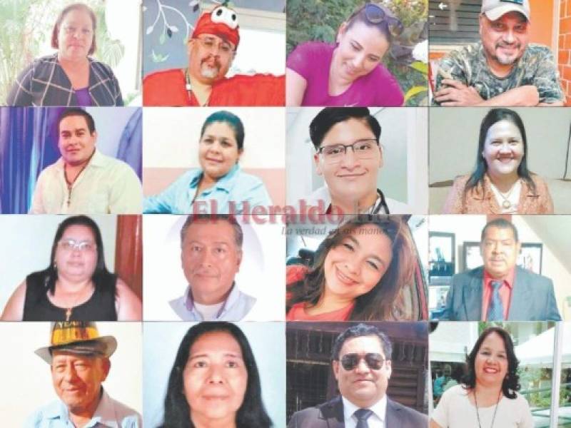 Estos son algunos de los hondureños que fallecieron por covid-19 en un año de pandemia. Sus familiares y amigos contaron a EL HERALDO cuánta falta les hacen y que son unos guerreros que lucharon hasta el final pero que Dios tenía otro propósito para ellos.