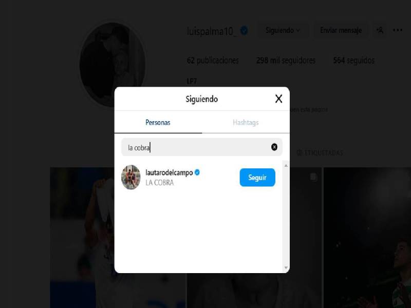 Luis Palma siguió a La Cobra en Instagram y este reaccionó: “Me sigue el papá de México”