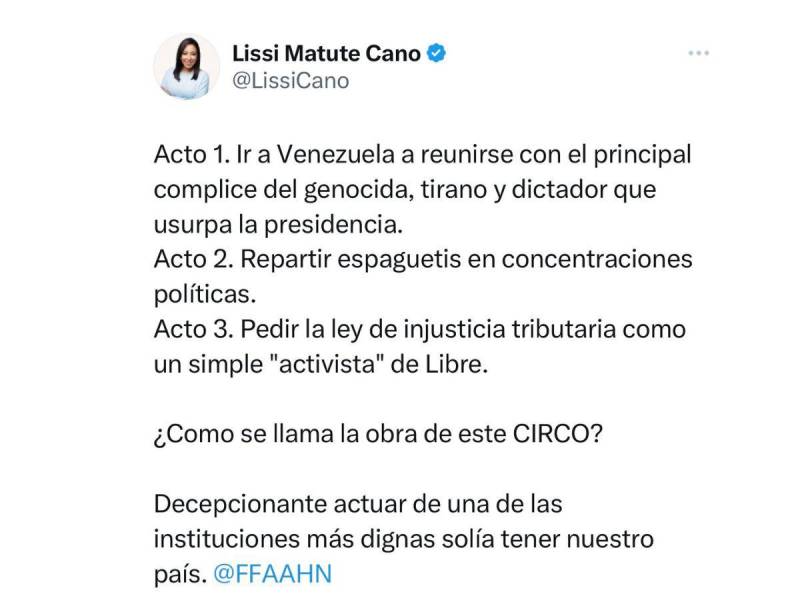 Acusan a jefe de las FFAA de tomar posturas a favor de Libre por respaldo a Ley de Justicia Tributaria