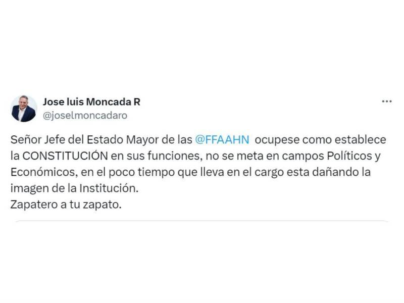 Acusan a jefe de las FFAA de tomar posturas a favor de Libre por respaldo a Ley de Justicia Tributaria