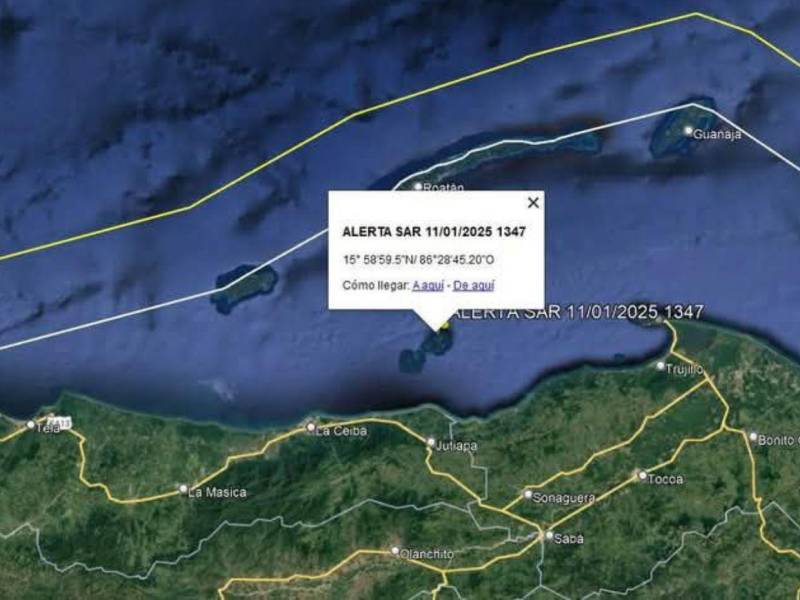 La alerta de Búsqueda y Respuesta (SAR) fue emitida a la 01:47 p.m. de este sábado 11 de enero.