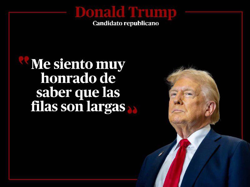 Las frases de Donald Trump tras ejercer su voto en Florida