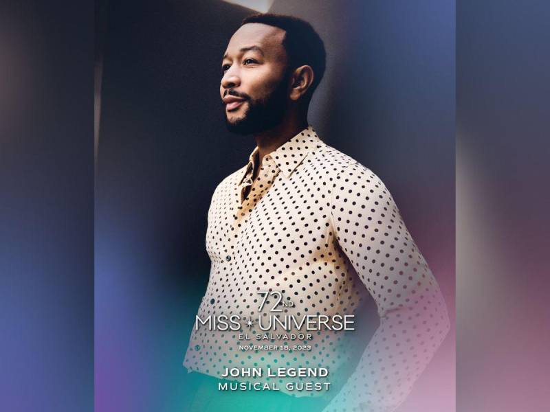 John Legend amenizará el Miss Universo 2023.