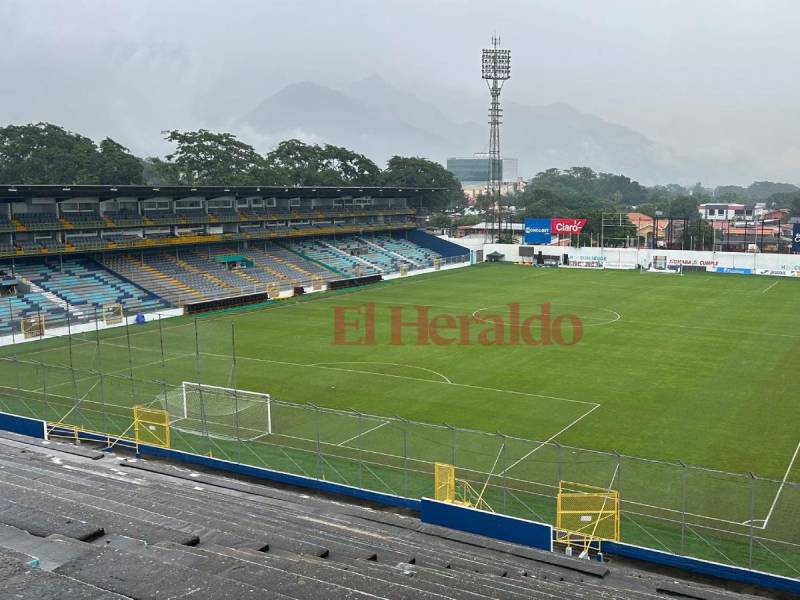 Así se encuentra el estadio Morazán de San Pedro Sula en la mañana del viernes 15 de noviembre.