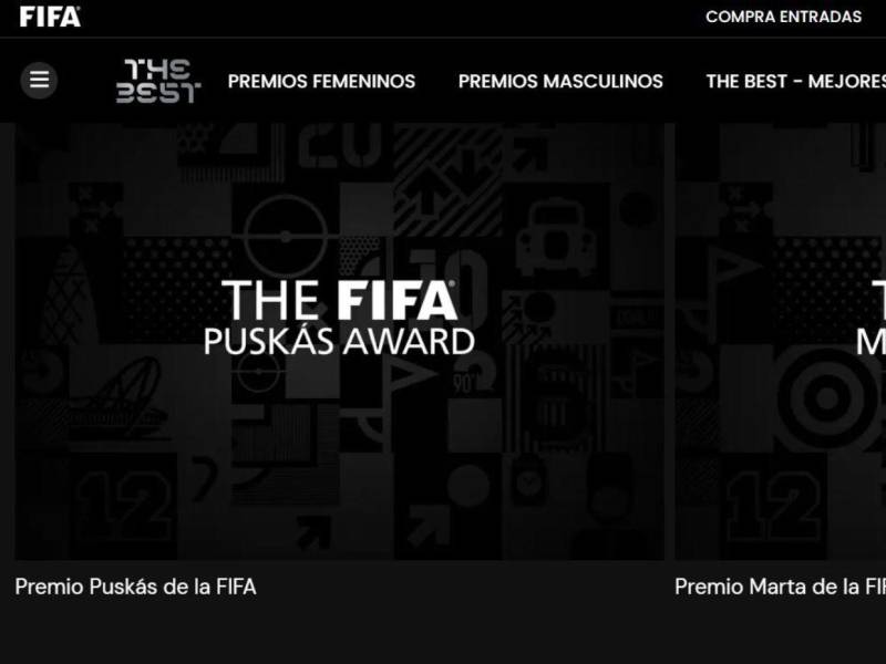 Dentro de la página de la FIFA esta será la categoría donde habrá que votar.