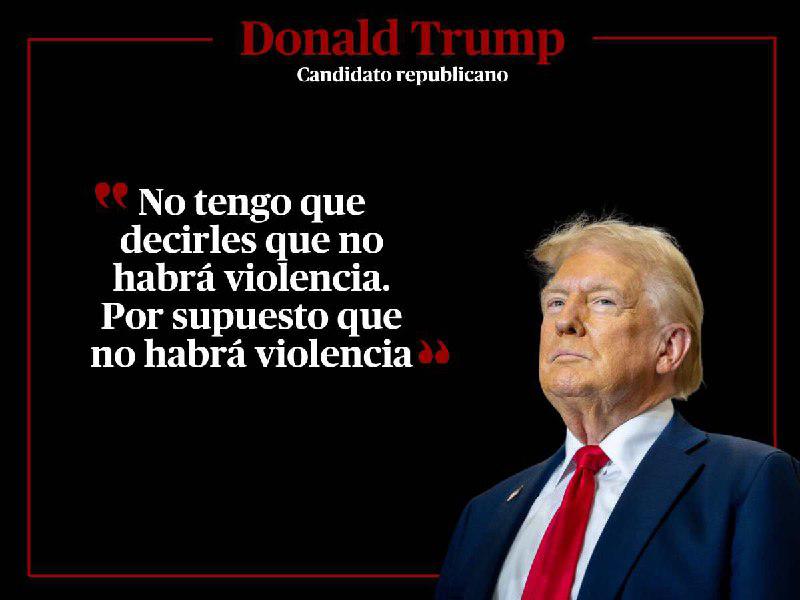 Las frases de Donald Trump tras ejercer su voto en Florida