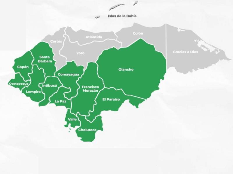 Declaran en alerta verde en 12 departamentos de Honduras por lluvias