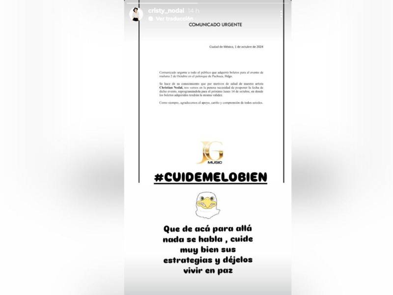 ”Cuídemelo bien” fue el mensaje con la indirecta de Cristy al suegro de su hijo, Pepe Aguilar.