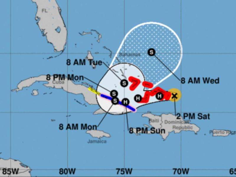 Óscar se convierte en huracán categoría 1 en las costas de Bahamas