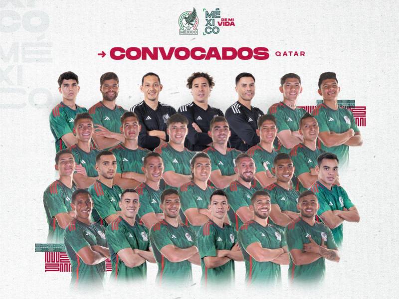 México presenta lista para Qatar-2022 con bajas sensibles