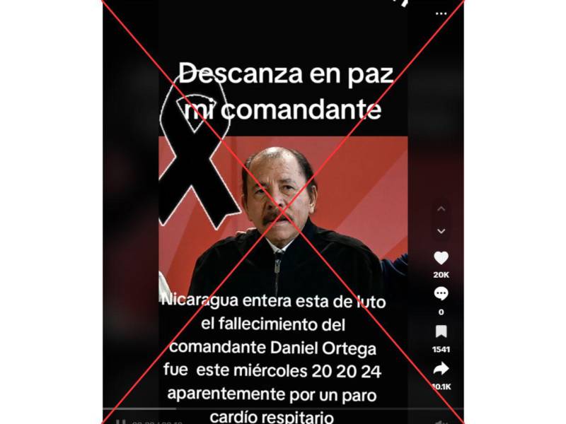 Captura de pantalla a un video que circula en TikTok , hecha el 28 de noviembre de 2024.