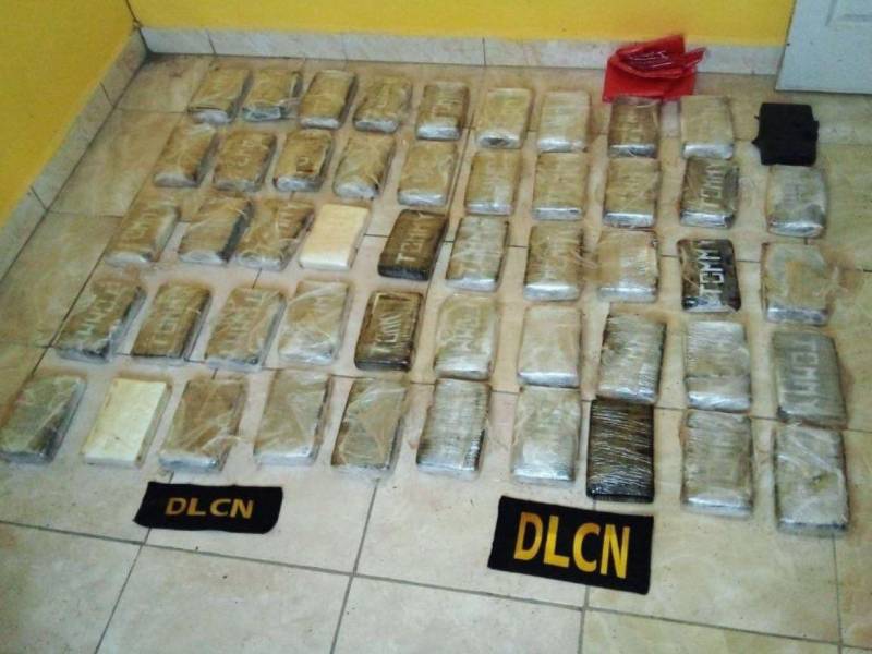 El cargamento de droga fue encontrado en el interior de una vivienda en Tocoa, Colón.