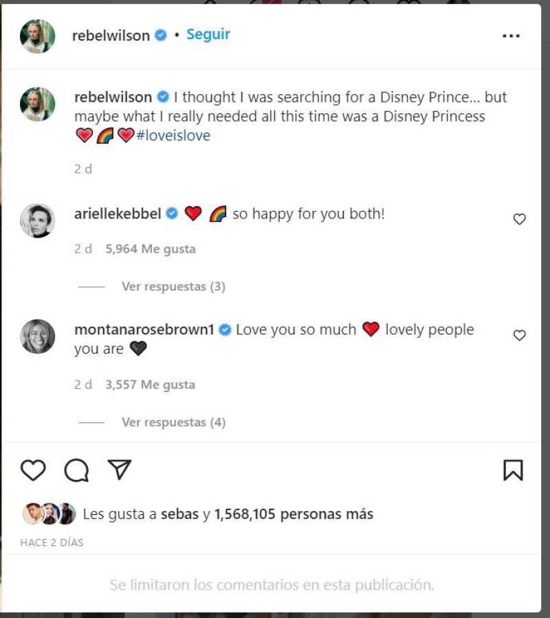 “Lo que necesitaba era una princesa”, Rebel Wilson presenta a su novia