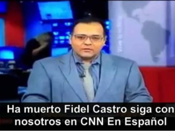 Richard Beltrán, productor de la cadena CNN intentó dar la noticia de la muerte de Fidel Castro.