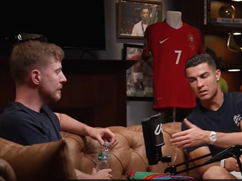 Cristiano Ronaldo y MrBeast rompen el internet ¿De qué hablaron?