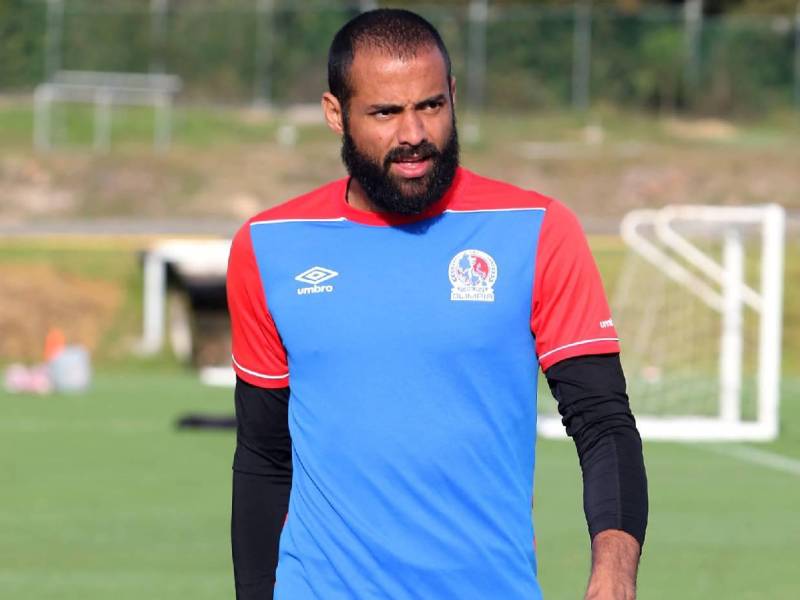 El portero merengue estuvo presente en los entrenamientos de este día.