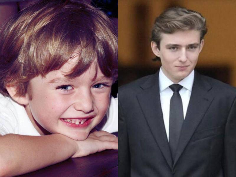 Antes y después de Barron Trump, así es el sorprendente cambio físico