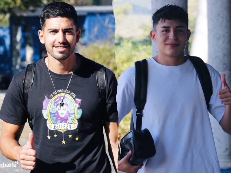 Sebastián Cardozo y Jefryn Macías fueron de los primeros jugadores en llegar.