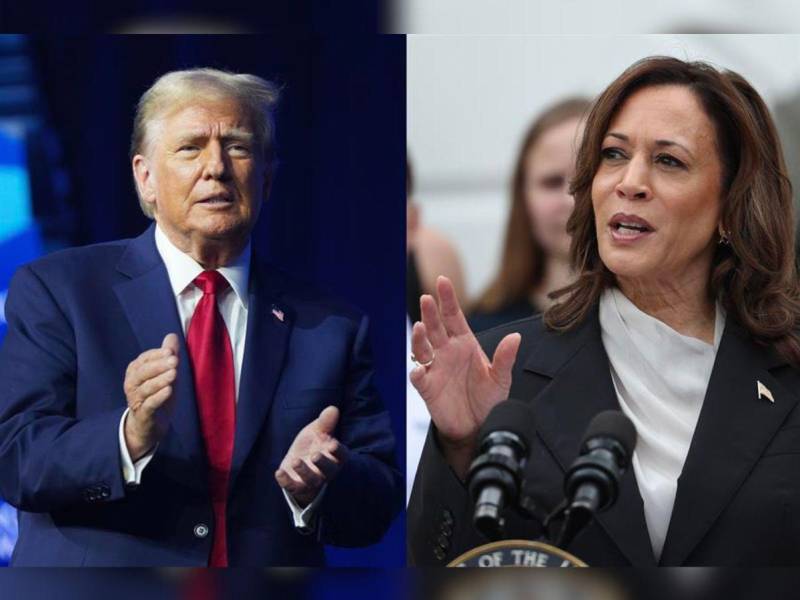 Candidatos a la presidencia de Estados Unidos, el expresidente Donald Trump y a la actual vicepresidenta Kamala Harris.