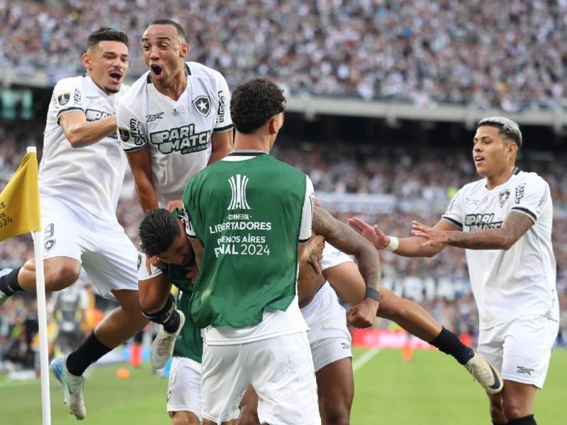 Así celebraban los jugadores del Botafogo este titulo histórico.