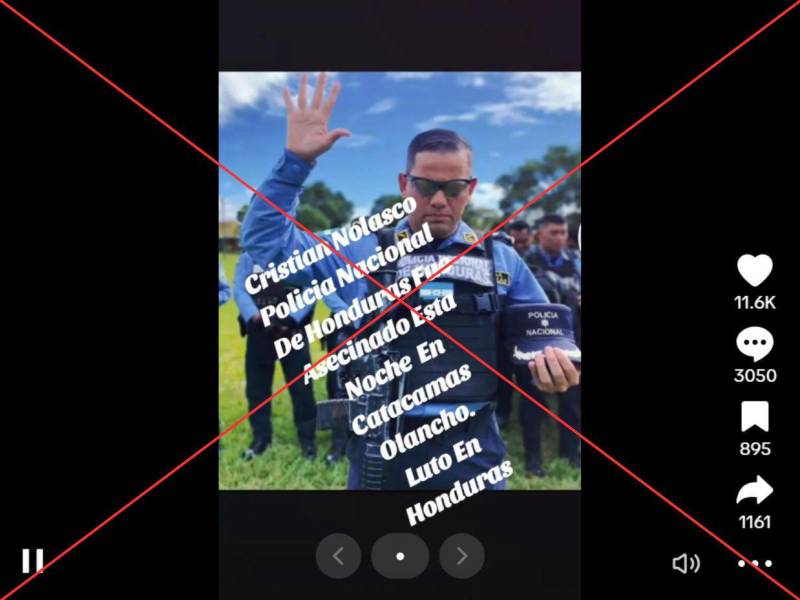 Captura de pantalla a una publicación de TikTok hecha el 9 de diciembre de 2024.