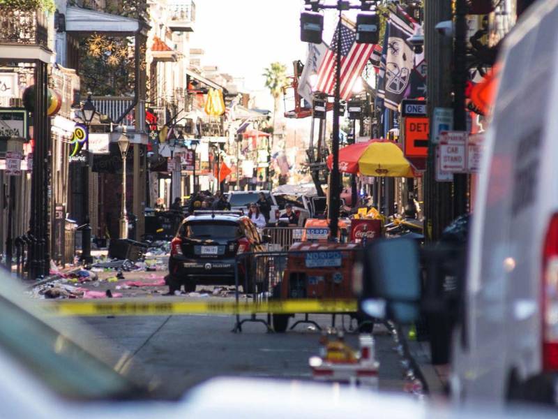 El trágico atropello se produjo en Bourbon Street, en el llamado Barrio Francés, después de Año Nuevo.