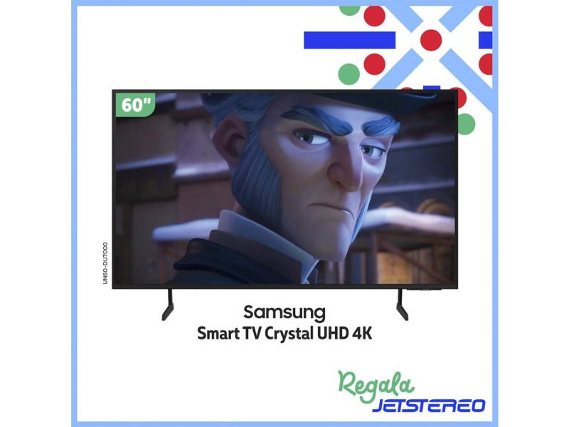 Vive la magia del cine en casa con el Samsung Smart TV 60” Crystal UHD 4K, disponible en Jetstereo.