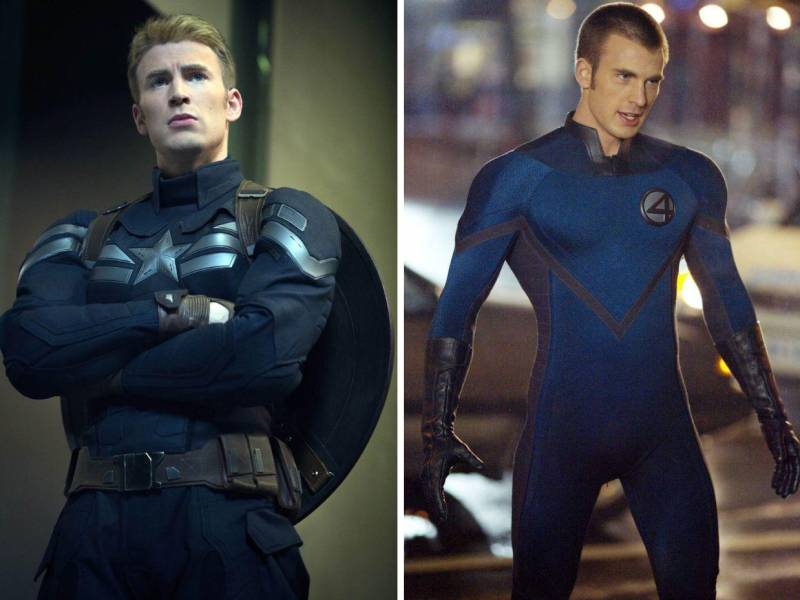 Se desconoce qué personaje interpretaría Chris Evans, si Capitán América o La antorcha humana.