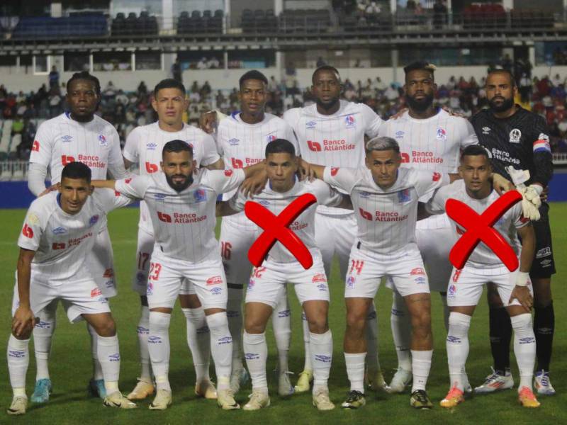 Olimpia tendrá dos bajas importantes para la final de vuelta ante Motagua y se trata de Carlos Pineda y Edwin Rodríguez. ¿Cómo será el 11 Albo este domingo?