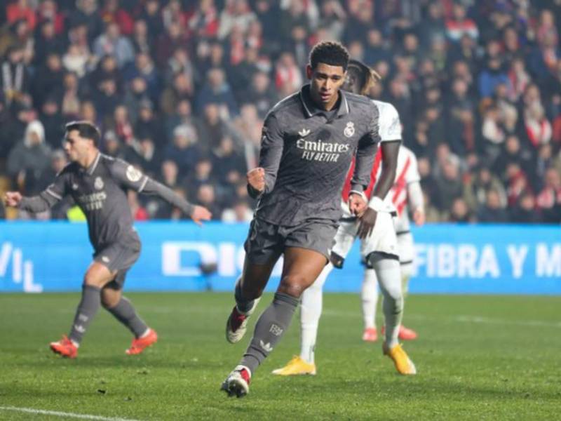 Jude Bellingham le dio el empate al Real Madrid ante el Rayo Vallecano.